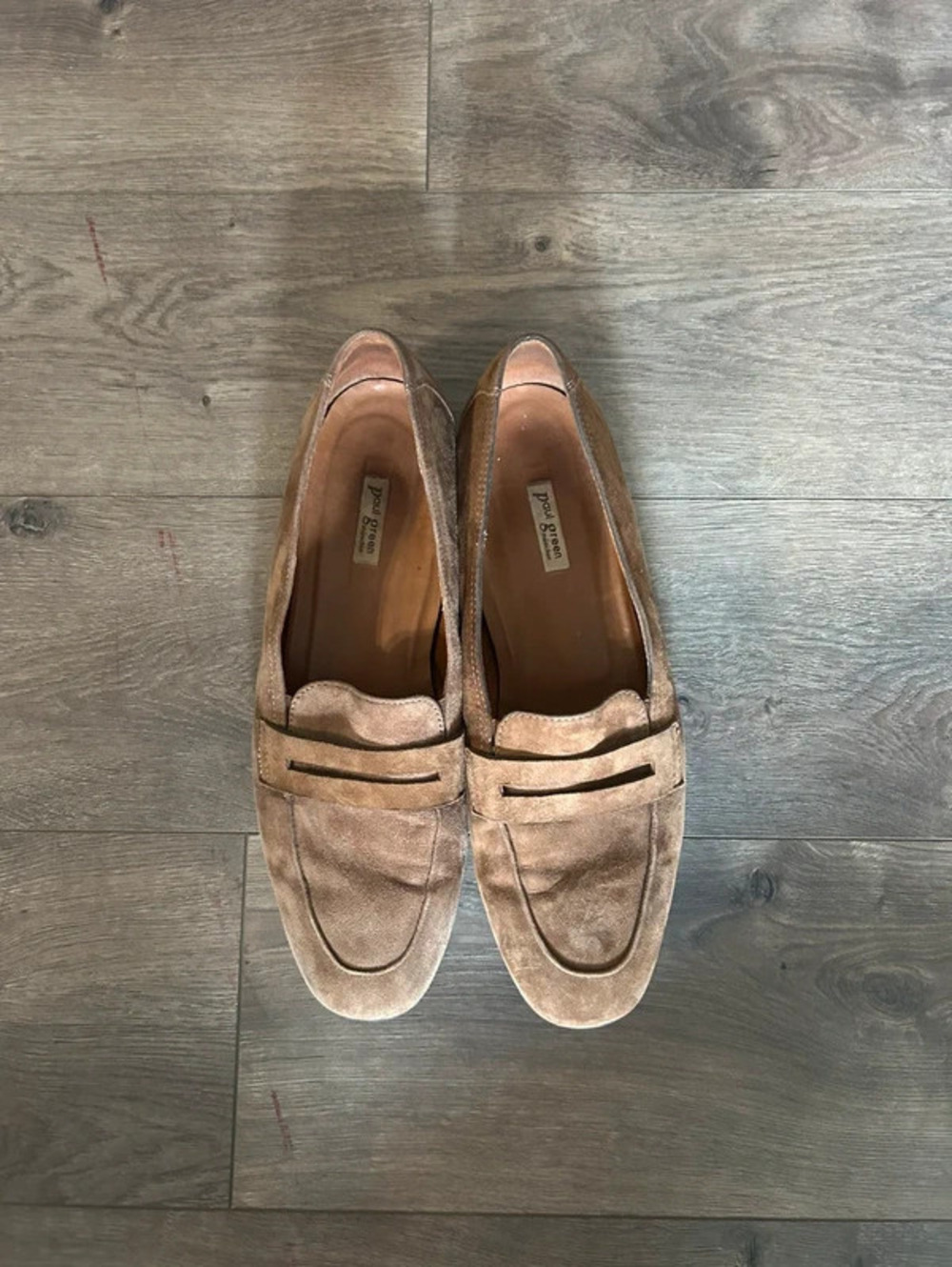 paul green women’s suede loafers size 10